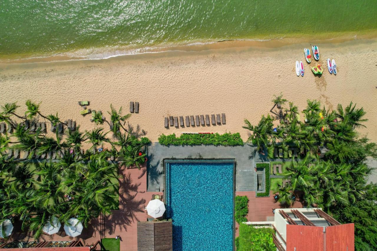 杜斯特公主月升海滩度假酒店 富国 外观 照片 Aerial view of the beach